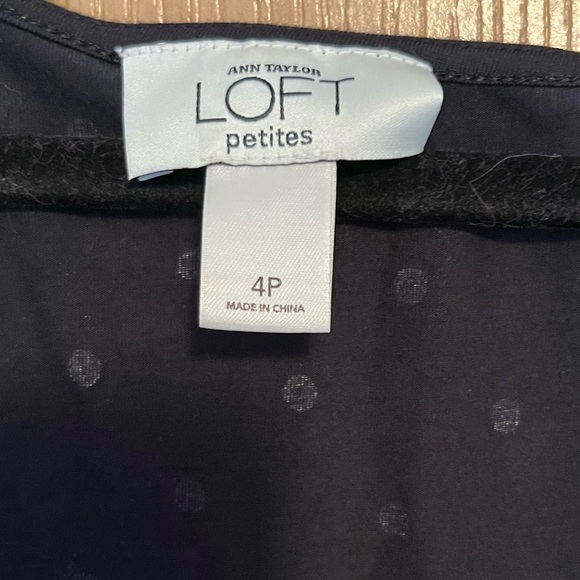 Ann Taylor Polka Dot Navy Dress - Picture 8 of 13